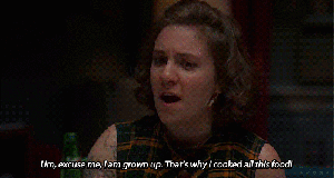 food-dinner-party-girls